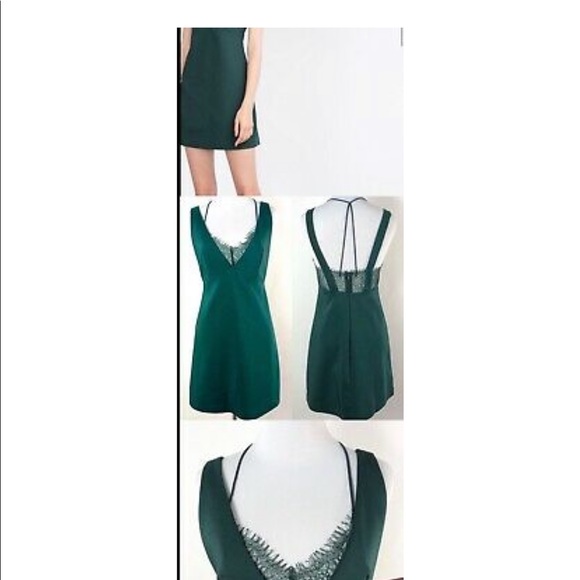 Green slip cocktale dress - Picture 1 of 3